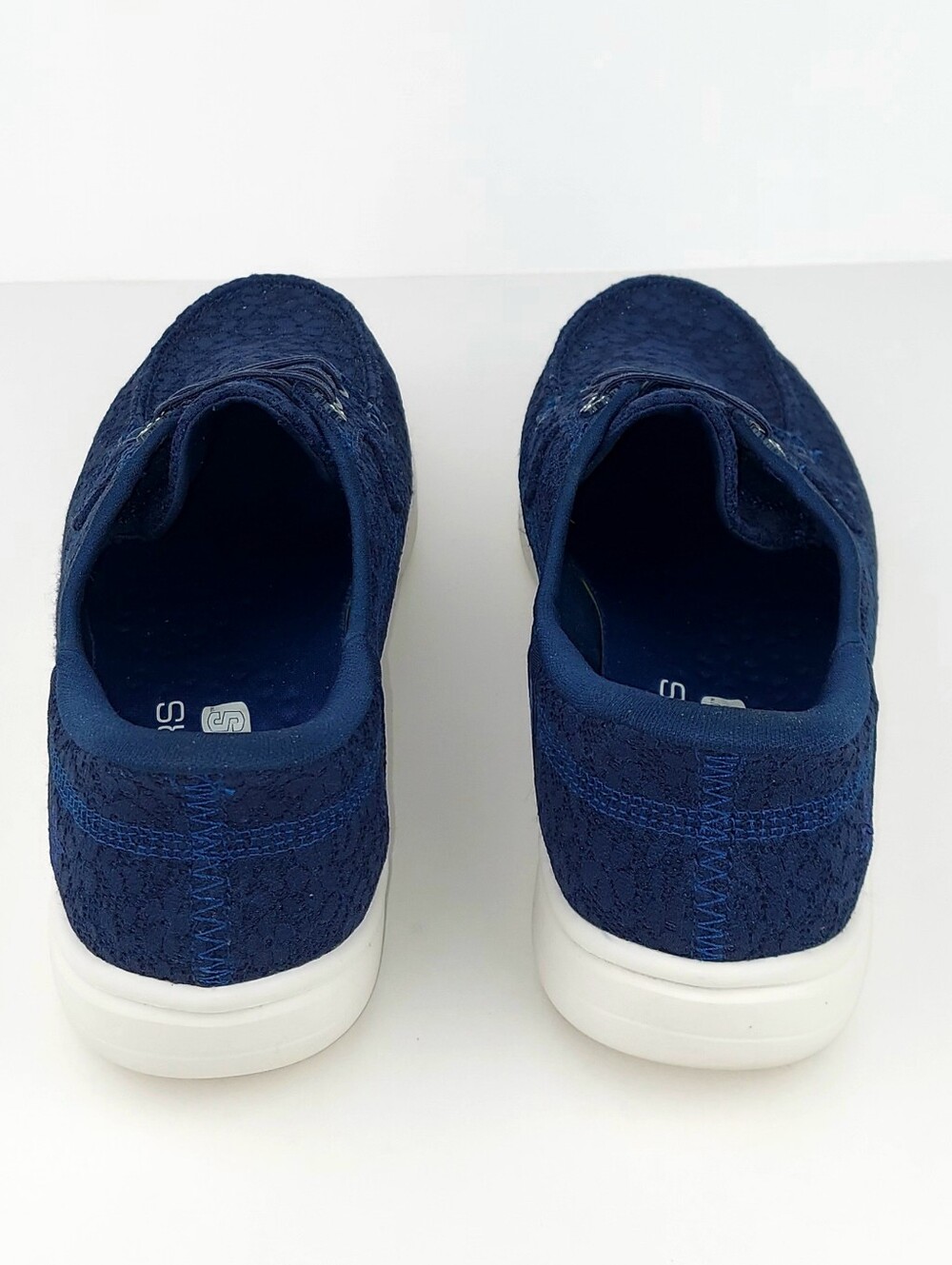 Skechers Slip-ins Hands Free Leilani Navy Lace Boat Shoe Sneakers 9 - Picture 6 of 14